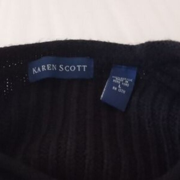 Karen Scott Women's Black Sweater - Size (L) - Picture 3 of 3